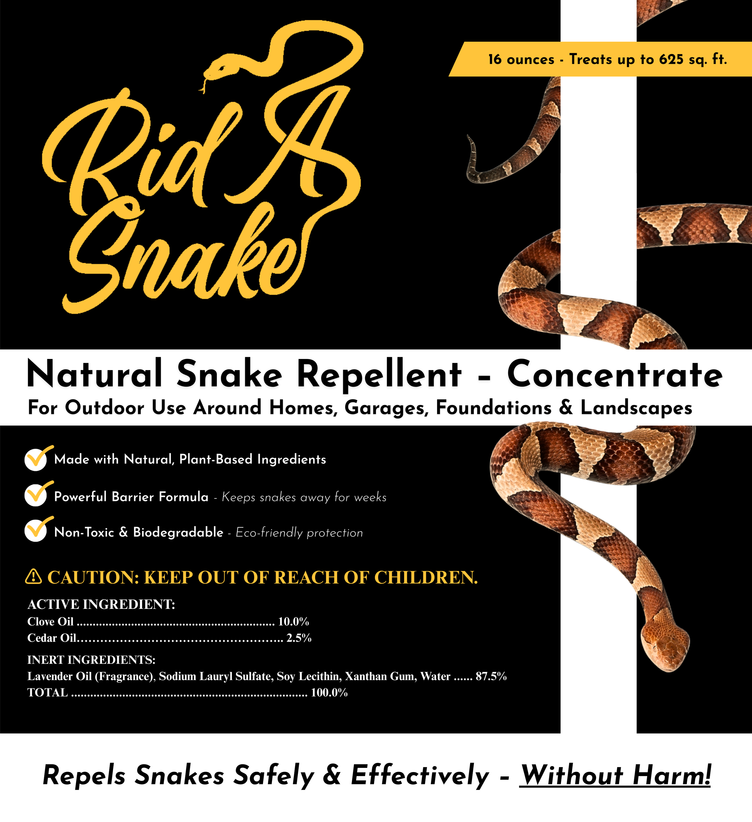 Rid A Snake (16 oz.) Industry Leading Natural Snake Repellent